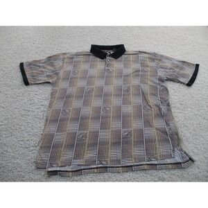 Tobasco Shirt Mens 2XL XXL Beige Polo Food Vintage Hot Sauce Plaid Classic 90s